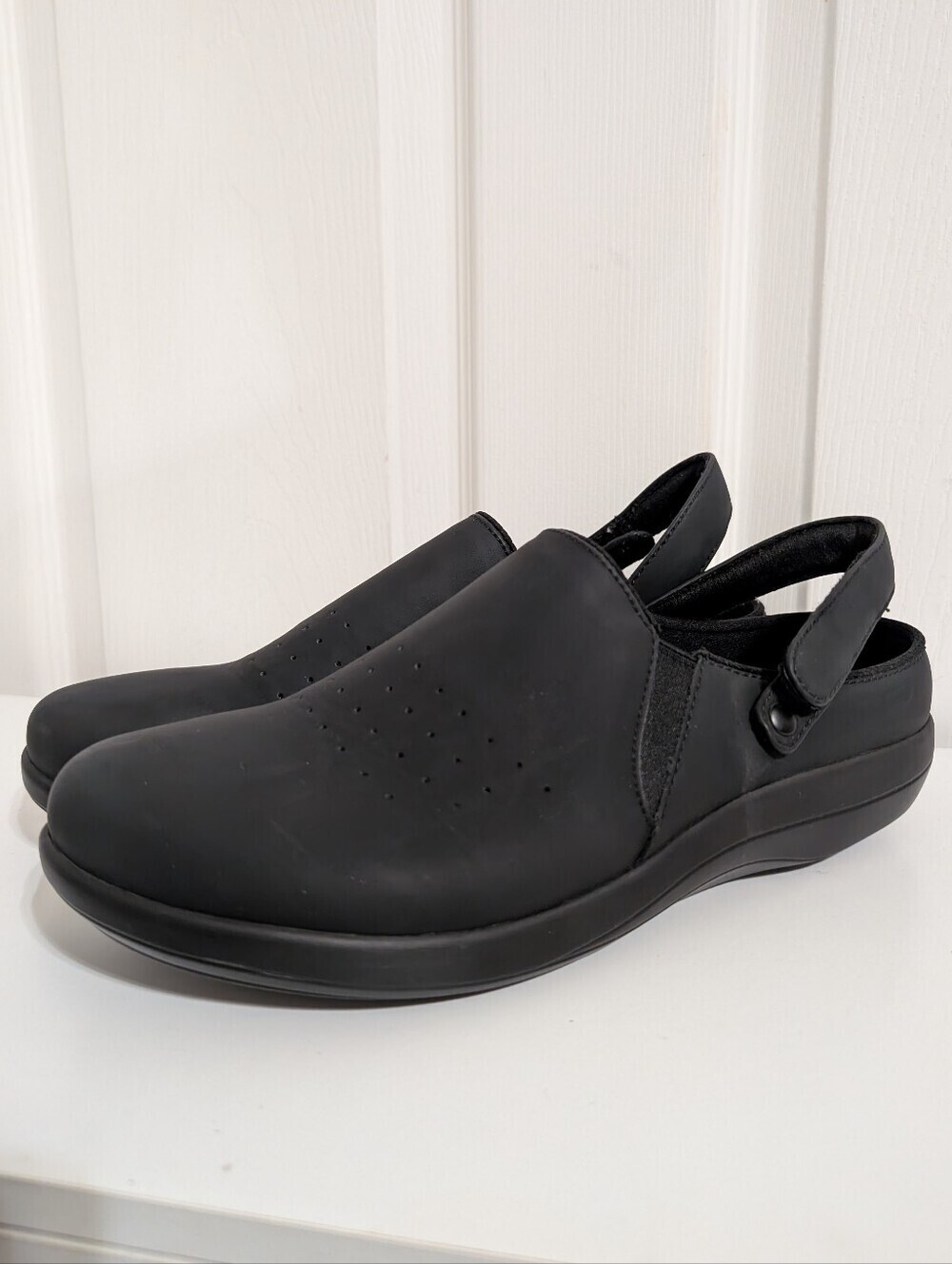 Alegria Womens Shoes Black Clogs Skillz Comfort Slingback Size 41 US 10.5-11